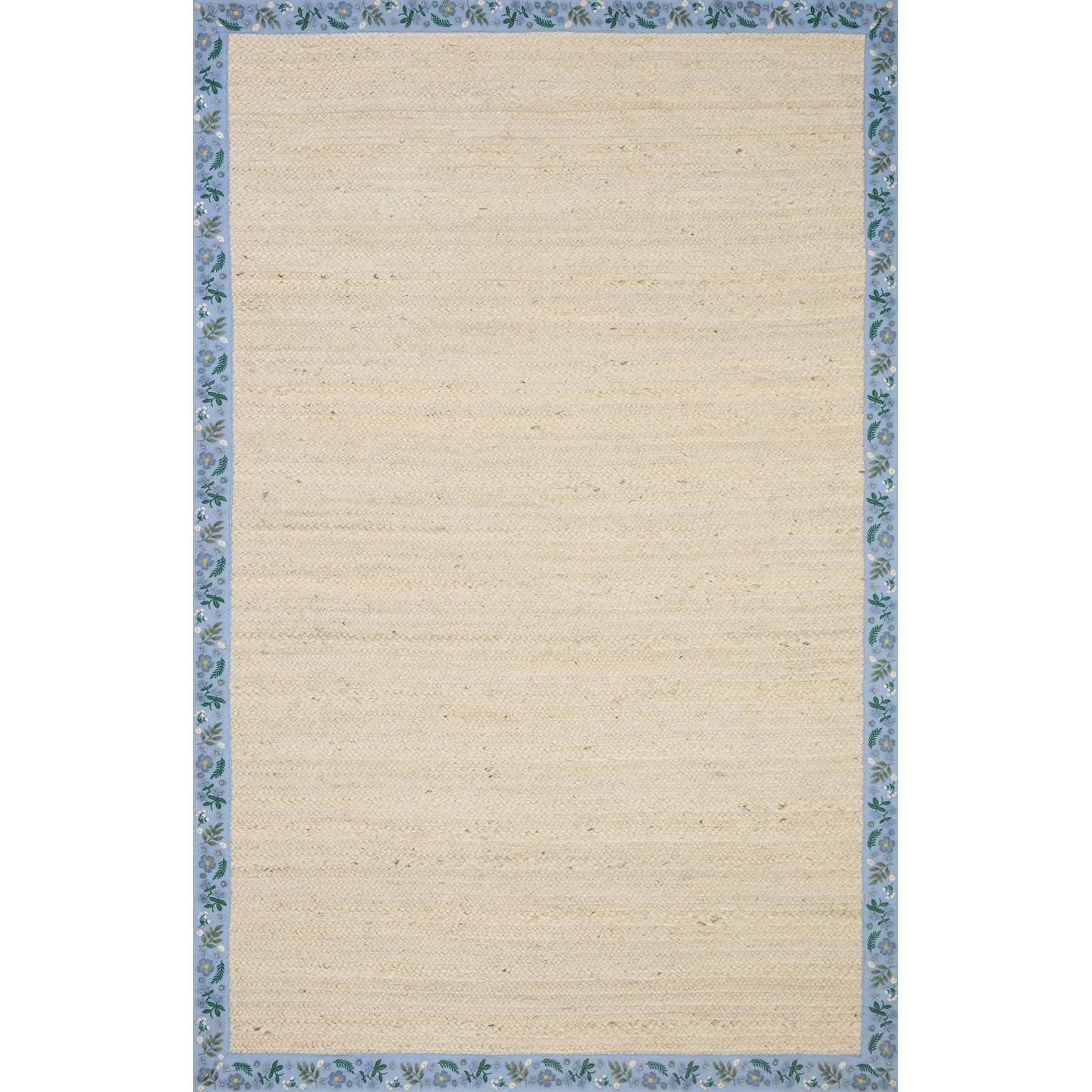  Costa COS-01 Beige/Periwinkle Rug, Rectangle 2' x 5'