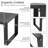 Sleek Rectangular Aluminum Outdoor Coffee Table