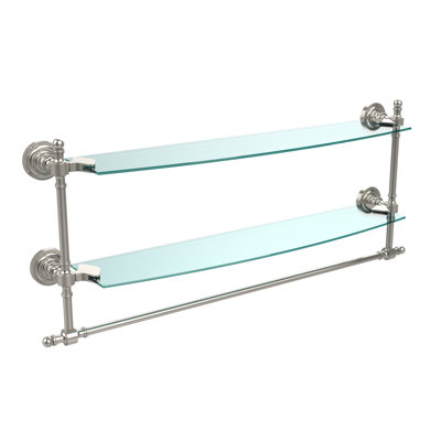 Godinez 2 Piece Tiered Shelf with Towel Bar