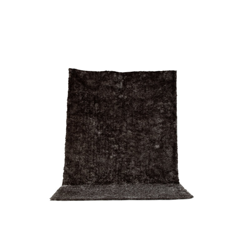 Round Dikomo Solid Colour Shag Area Rug, Rectangle 160 x 230cm