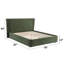 Lit chenille vert foncé (aucun outil requis)-1199406792