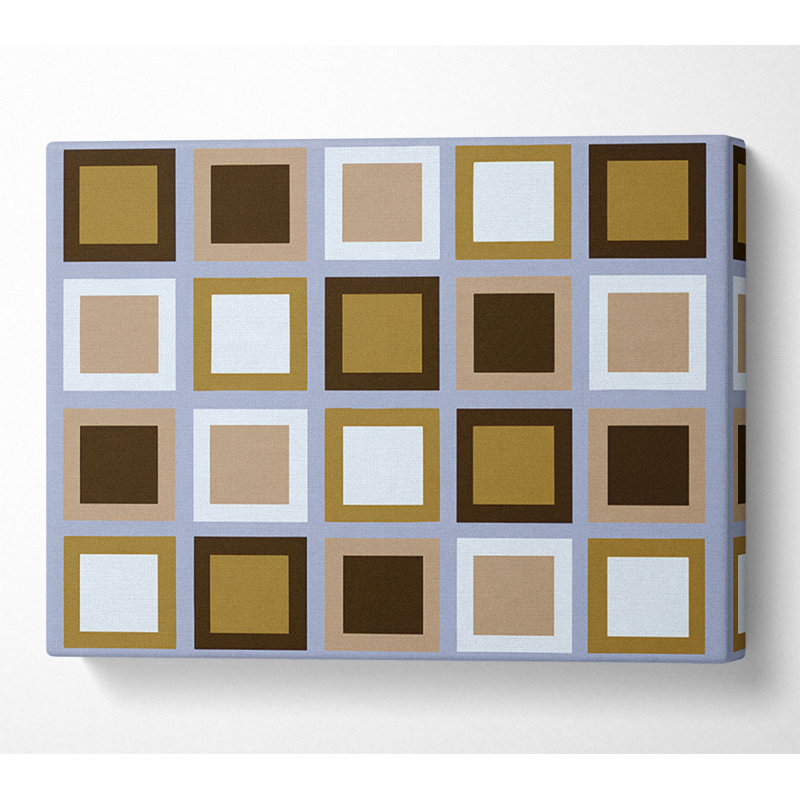 Squared In Square - Wrapped Canvas Print, 81cm H x 121.9cm W x 10cm D