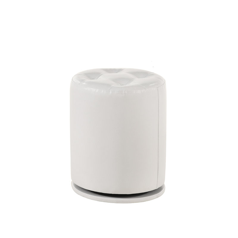 Tabouret de coiffeuse pivotant 1 pièce, Blanc