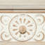 Console florale 2 tiroirs brun foncé sculptée 36 po x 16 po x 33 po