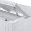Surfside - Grand lit armoire avec matelas - Finition blanc patiné