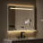Led Lighted Fog-Free Mirror With Storage Shelf Wall-Mounted Waterproof