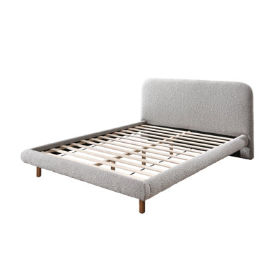 Gray Boucle Bed