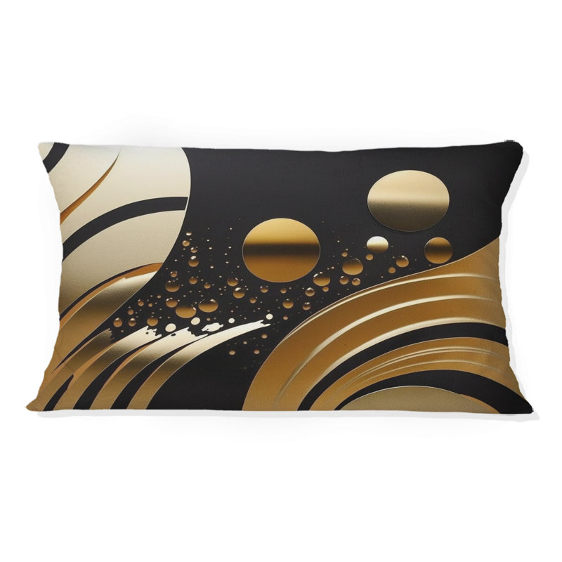 Coussin Golden Circular Universe IV - Abstract