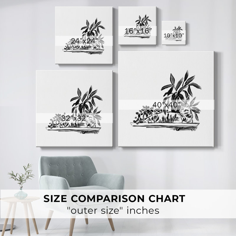 «Purrfect House Plants III», reproduction sur toile, H 40 po x l 40 po x P 1,5 po