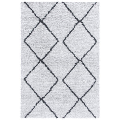 Prager Geometric Ivory/Grey Area Rug