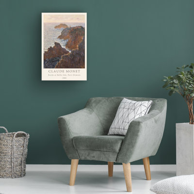 Art mural sur toile tendue - Wild Apple Portfolio «Monet Museum Poster I», art mural pour salon, chambre à coucher ou bureau - 12 x 19