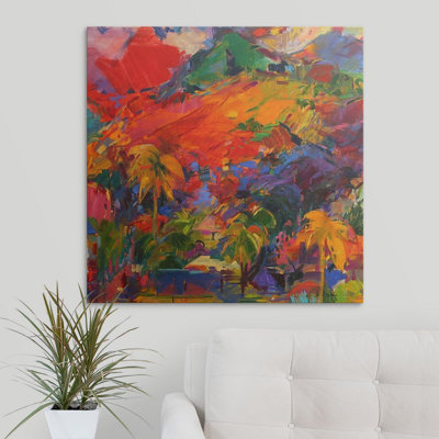 «Wimbush Paysage Polynesien, 2011» par Peter Graham, reproduction d'art