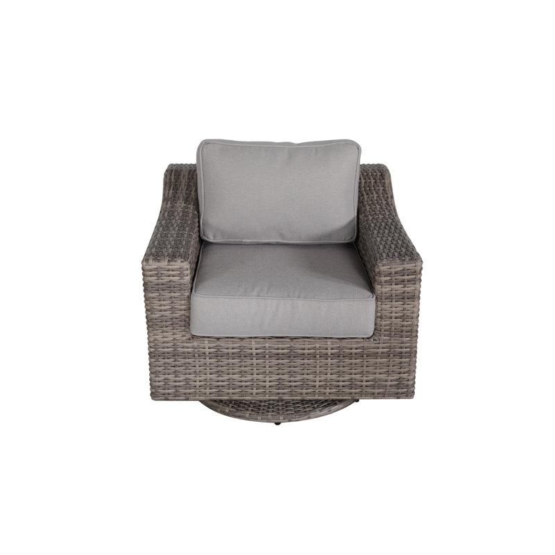 Fauteuil club pivotant de 33 po de largeur entièrement assemblé Gwennette