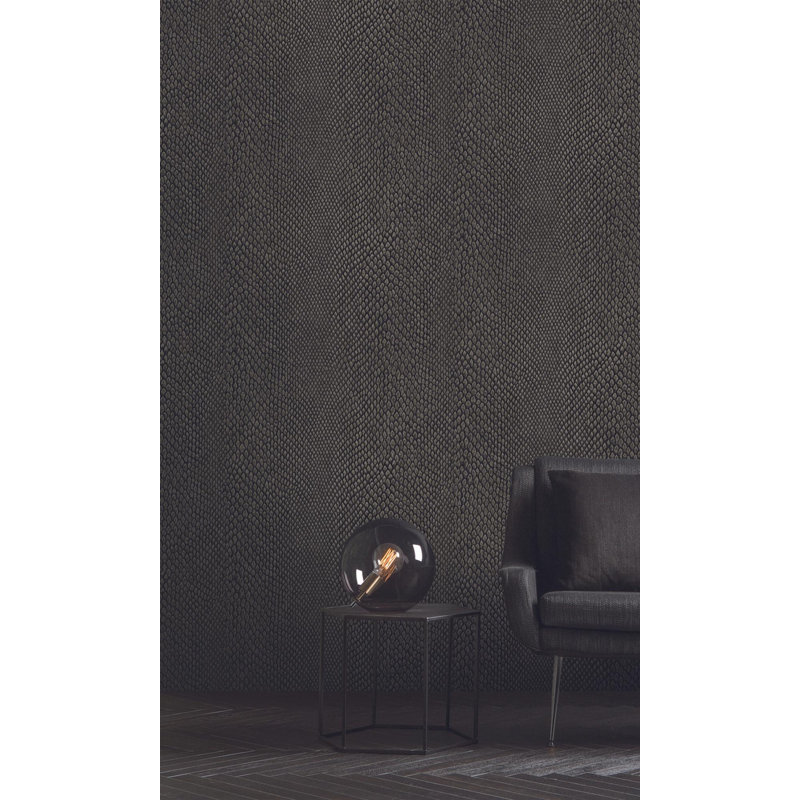 Non-Pasted Wallpaper Roll, Naja Chocolate