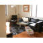 Bhavin Geometric Tufted Faux Sheepskin Black Area Rug