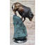 Sculpture en bronze de chauve-souris en bronze