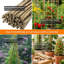Piquet de jardin en treillis naturel-20302243