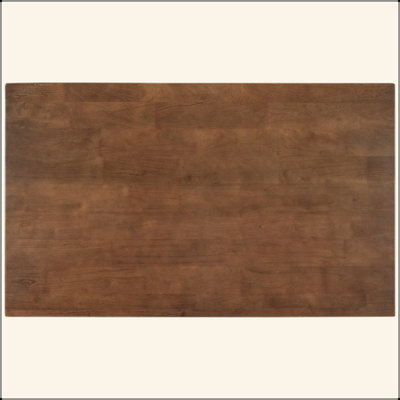 Îlot de cuisine en bois massif 45 po, table de préparation en bois d'hévéa avec 2 tablettes ouvertes pour petits espaces, noyer et blanc crème