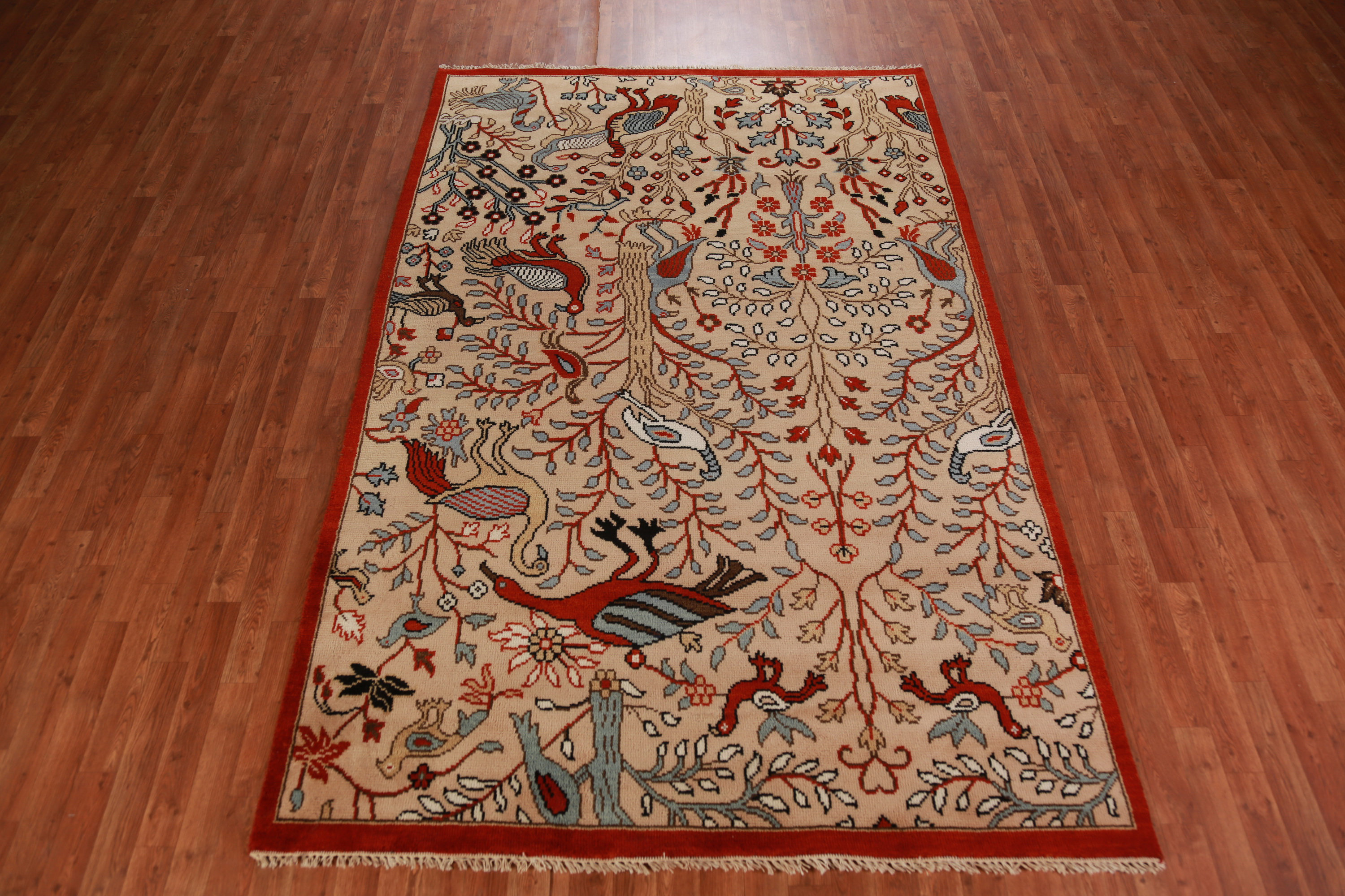 Bungalow Rose Animals Pictorial Ziegler Oriental Area Rug | Wayfair