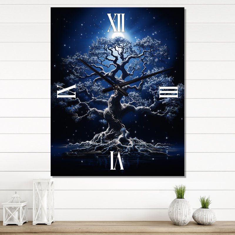 Jermiah - Horloge murale florale surdimensionnée, Petit