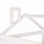 Lit simple en bois avec lit gigogne simple (blanc)