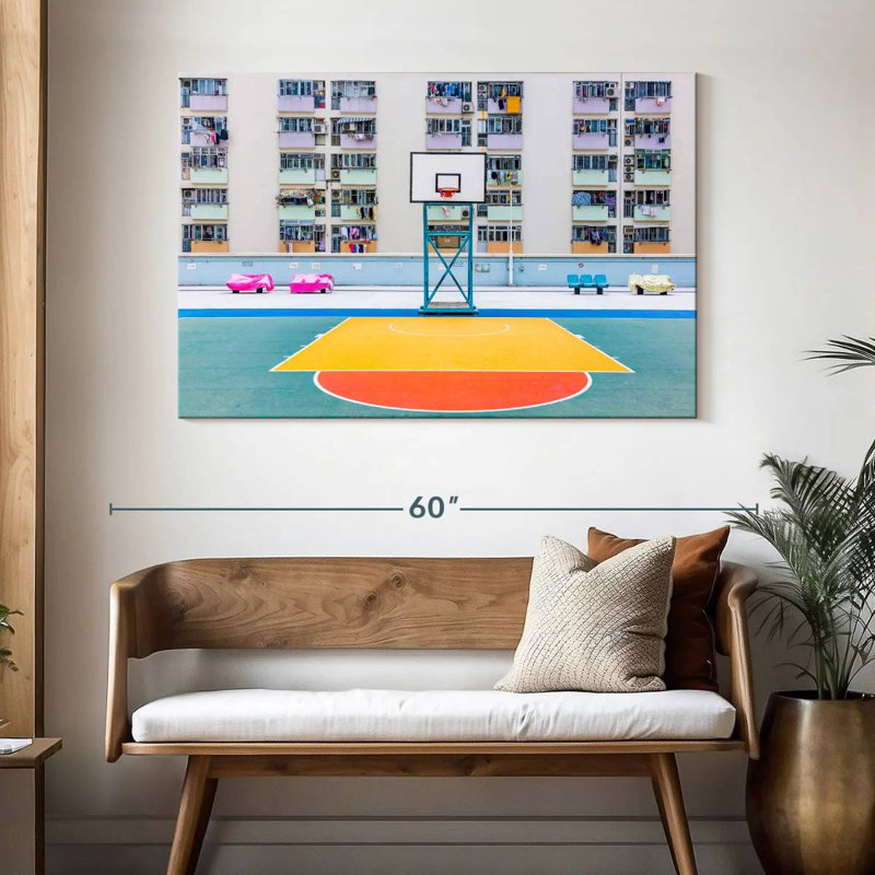 Sireci Hong Kong Basketball, 32" H x 48" W