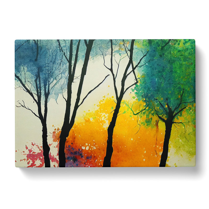 Glorious Trees Abstract - Wrapped Canvas, 35cm H x 50cm W x 3cm D