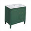 Meuble-lavabo de 30 po avec lavabo supérieur, meuble-lavabo moderne avec 2 tiroirs et tiroir escamotable, meuble-lavabo simple