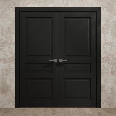 Portes doubles intérieures intérieures | Ego 5012 | Cadre de panneau intérieur en bois massif | Portes modernes pour placard