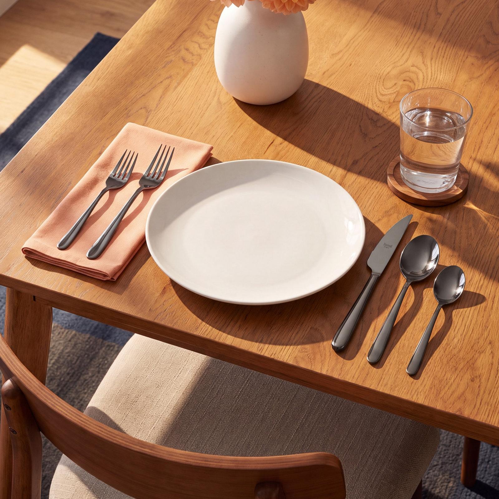 Linea Stainless Steel Flatware - Set of 20, Black Gold
