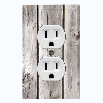 Plaque murale standard en bois gris