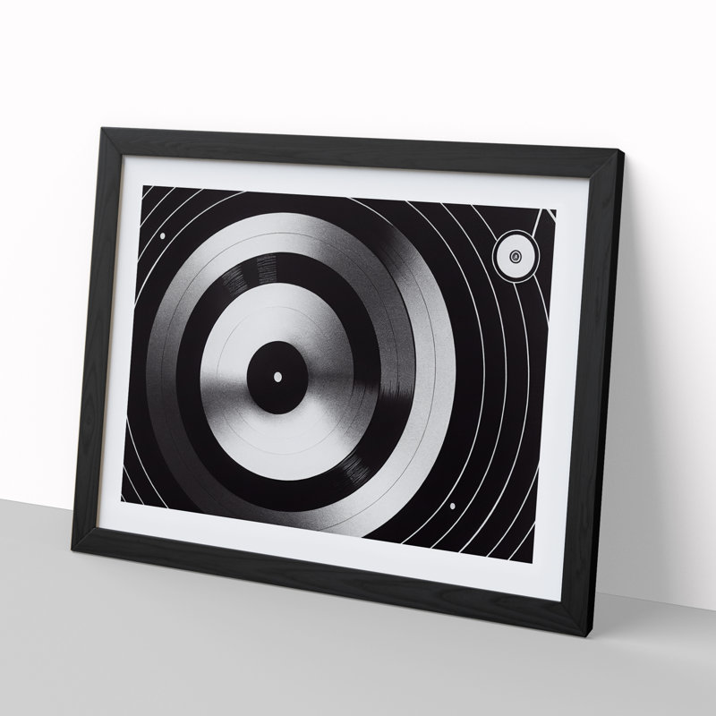 Expressive Vinyl Record - Single Picture Frame Print, Black Framed, 34cm H x 46cm W x 2cm D