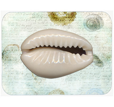 Caroline's Treasures Shells Glass Cutting Board