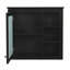 Armoire de rangement murale moderne avec miroir et 3 tablettes ouvertes, idéale pour les salles de bain élégantes et organisées-1123455601