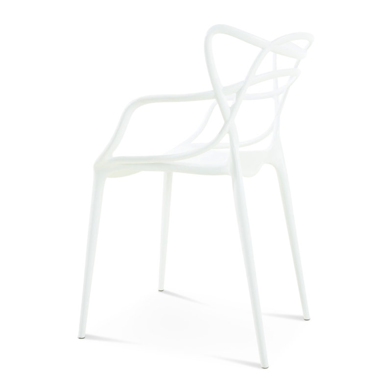 Deux, blanc, polypropylène, chaises principales, applications intérieures et extérieures, espaces multiples de deux, utilisation, sièges confortables, espaces