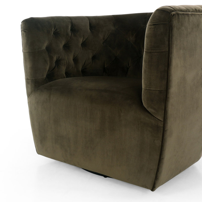 Hanover Swivel Barrel Chair, Surrey Olive