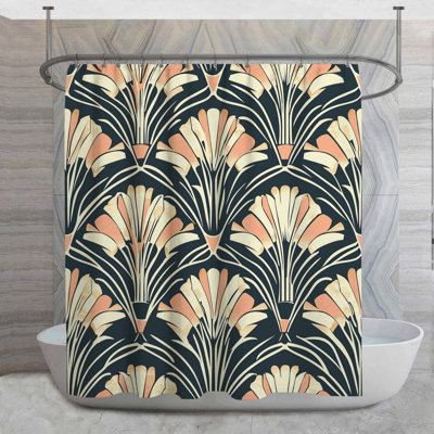 Rideau de douche Fan Motif