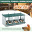 Boîte de nidification en métal pour poulet, boîte de nidification à 3 compartiments, boîte de nidification en acier galvanisé pour poules, facile à assembler