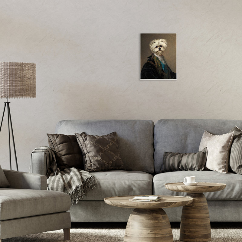 "Regal Bichon Frise", art mural sur bois par CAD Designs