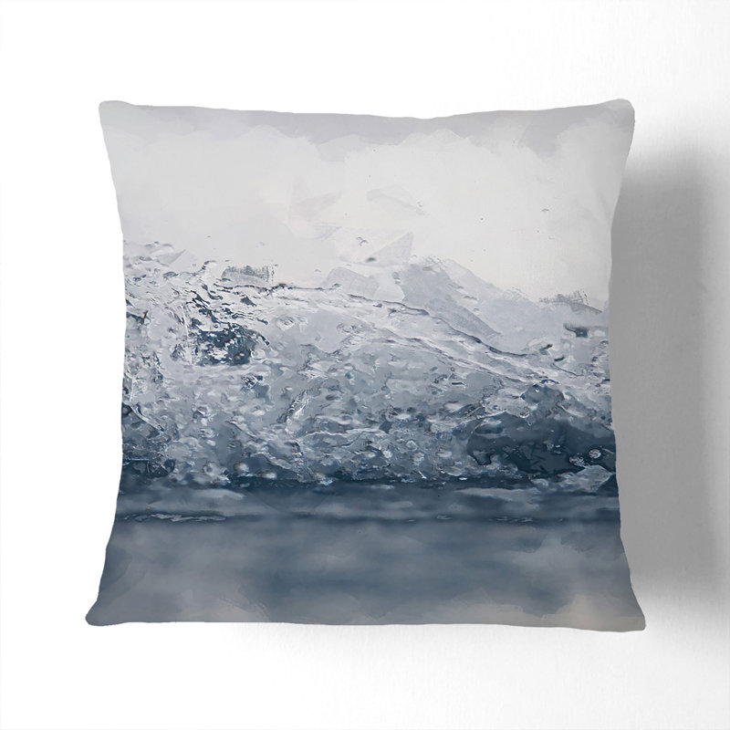 Square Throw Cushion, 55cm H x 55cm W x 20cm D, White