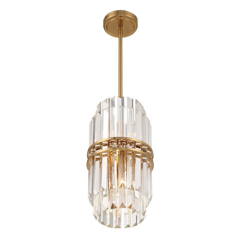 Luminaire suspendu 4 lumières Hayes, Laiton vieilli