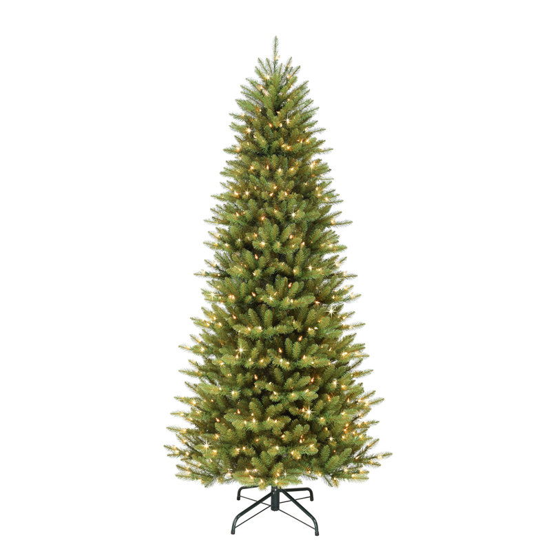 Lighted Artificial Fir Christmas Tree, 9ft H