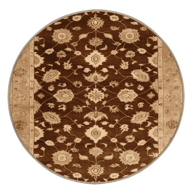 Machine Washable Overdyed Brown Area Rug