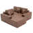 Upholstery Material:Dark Brown