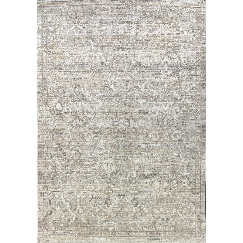 Hileman 13704-190 Crème / gris, Rectangle 7 pi 10 po x 10 pi 2 po
