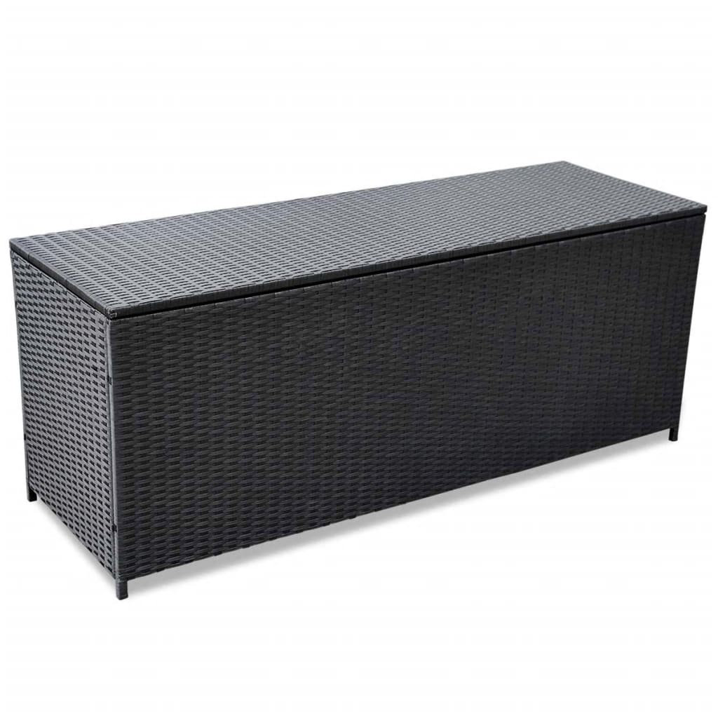 Dakota Fields Hayrig 150cm W 0L Water Resistant Wicker Deck Box