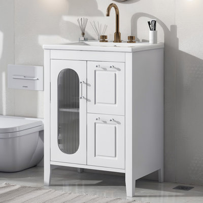 24" Bathroom Vanity With Sink