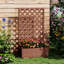 Lit de jardin surélevé avec treillis Outsunny