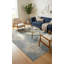 Tapis bleu sarcelle à motif géométrique 6X9