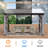 12 ft. W x 10 ft. D Wall-mounted Galvanized Steel Hardtop Gazebo, Heavy-duty Wooden Frame Patio Gazebo with Netting & Curtains-125386304